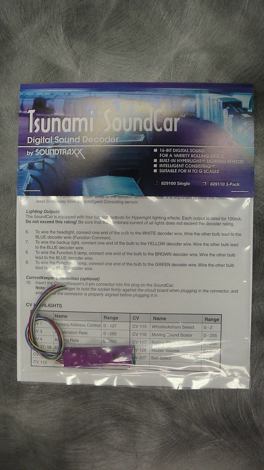 Soundtraxx {829100} SOUNDCAR SINGLE - - YANKEEDABBLER - Image 1 of 1