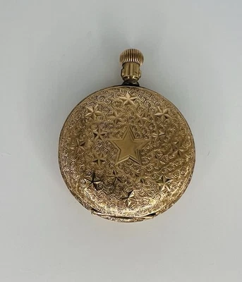 1900 Elgin Pocket Watch, 7j  6s Fancy Dial, Gold Filled Hunting, Runs - Image 1 of 4