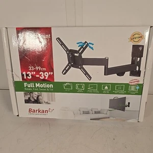 Barkan TV Wall mount 13"-39" Full Motion Rotate Fold Swivel Tilt Flat/Curved TV - Picture 1 of 4