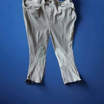 Calças masculinas vintage Millers vestuário equestre tamanho 38 calças de algodão - Imagem 1 de 4