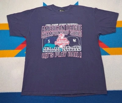 Camisa De Colección Seattle Mariners 2001 ALCS Vs New York Yankees Championship XL Foto 1 de 4