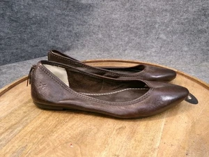 Frye Regina Ballerinas braun weiches Leder spitz zulaufend Damengröße 7,5 M Schuhe - Bild 1 von 12