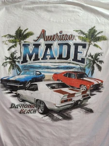 WHITE 1967 1969 CAMARO NOVA AMERICAN MADE LARGE TSHIRT 1968 RS SS T-SHIRT  - Bild 1 von 5