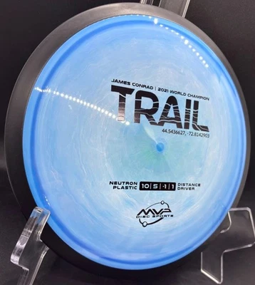 Disco de golf Axiom MVP Neutron Trail Swirly TransColor mármol gema natural Conrad Foto 1 de 4