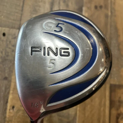 Ping G5 5 Wood 18° LH Left Handed Aldila NV 75-S Stiff Graphite LEFT - Image 1 of 4