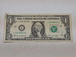 19 OKT 1986, GEBURTSTAGSSCHEIN L 10 1986 19 L 1$ One Dollar Schein 2013 SERIE - Bild 1 von 4