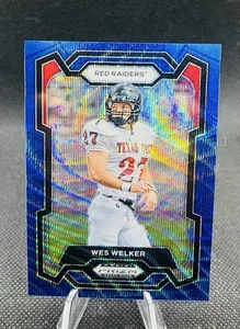 Selecciones del draft de Panini Prizm 2024 - Wes Welker #86 Blue Wave Prizm/249 Patriots - Imagen 1 de 2