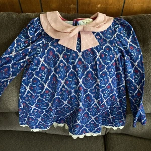 Matilda Jane Heart to Heart Just Believe Mixed Print Bow Top Size 8 NWT!! - Picture 1 of 4