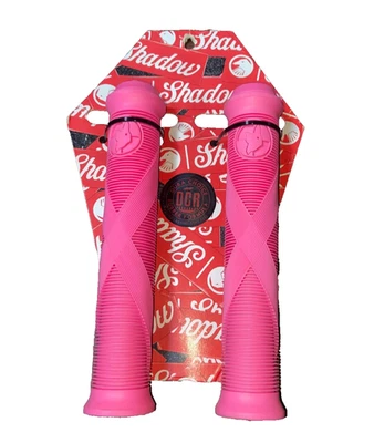 SHADOW CONSPIRACY EMPUÑADURAS DE BICICLETA BMX PICANTES + EXTREMOS DE BARRA HARO CULT GT SUBROSA ROSA NUEVO Foto 1 de 4