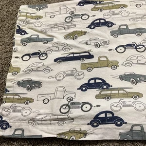 Junge Kind Kinderzimmer Volant Vorhang blau grün Autos LKW Motorrad 16”x80” - Bild 1 von 7