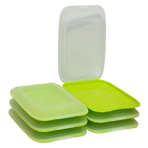 6x stapelbare Frischhaltedose Aufschnittbox Wurst Behälter Aufschnittdose - Bild 1 von 93