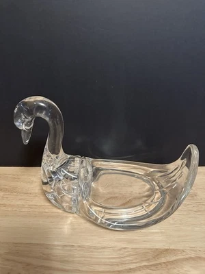 复古 Lucite 天鹅饰品托盘 肥皂盘 中世纪 Cottagecore 装饰 — 第 1/4 张图片