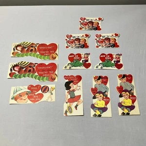 Awesome Lot Of 11 Vintage 1970's Valentine’s Day Cards UnUsed From USA - Picture 1 of 11