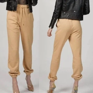 WeWoreWhat 100% Cotton Tan Camel Sweatpants Joggers Pants Casual M - Picture 1 of 10