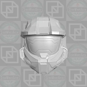 Master Chief custom head for 1:6 1:10 1:12 1:18 HALO action figures - Picture 1 of 1