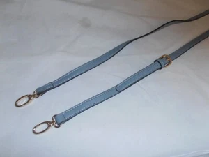 Light blue shiny brass 20" to 24" drop 5/8" wide Shoulder bag Strap only - Picture 1 of 4