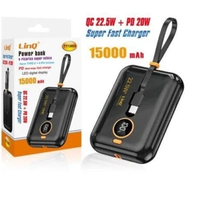 z Powerbank A Ricarica Super Veloce 15000mah Qc 22.5W + Pd 20W Linq TT13803 - Foto 1 di 1