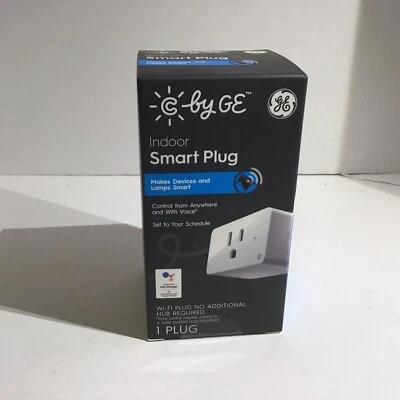 Enchufe inteligente encendido/apagado C by GE funciona con Alexa y Asistente de Google - Blanco  Foto 1 de 4