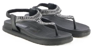 Solo Soprani SSW519N14 Iris Sandalias Chanclas Zapatos Mujer Mortaja 02 Black - Imagen 1 de 5