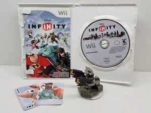 Wii Disney Infinity Game CIB & Marvel Rocket Raccoon Figure - Picture 1 of 7