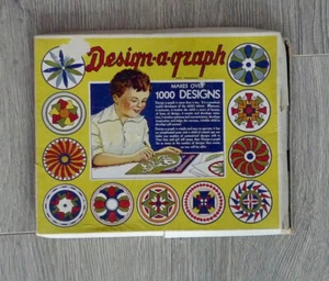 Kit de arte precursor de espirógrafo de diseño de juego vintage de 1930 - Imagen 1 de 10