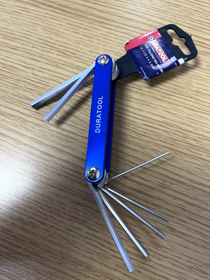 Duratool 7Pc Folding Hex Key Set - Image 1 of 4