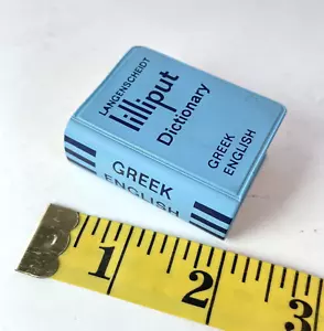 Langenscheidt's LILLIPUT ~ English GREEK Dictionary Miniature Mini VTG Vintage - Picture 1 of 6