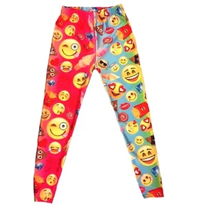 Emojicon Big Faces & Treats Little Girls All Over Print Leggings -NWT - Picture 1 of 3