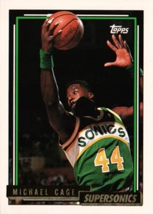 1992-93 Topps Gold #79 - Michael Cage - Seattle SuperSonics 92-635 - Bild 1 von 2