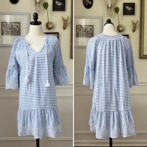 Vineyard Vines Tiamo Stripe Eyelet Dress $148 10 - Picture 1 of 7