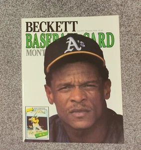 Beckett Baseball Card Monthly December 1989 Rickey Henderson, Matt Williams  - Picture 1 of 4