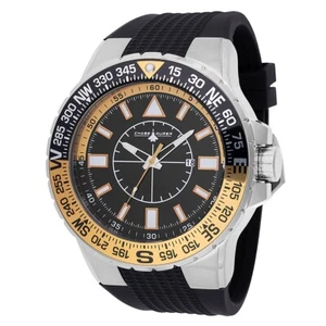 Chase Durer Men's Watch NWT 52mm Black and Gold CDW-0102 Rubber Band Invicta - Picture 1 of 1