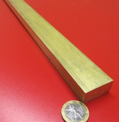 Barra plana de latón 360 5/8" de grosor x 1 1/4" de ancho x 36,0" de largo Foto 1 de 4