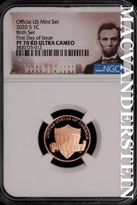 2020-S Lincoln Shield Cent - NGC PF 70 RD Ultra Cameo - Scarce Proof #SLG452 - Picture 1 of 2