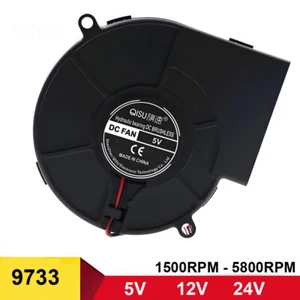 9733 Turbine Radiallüfter Lüfter Bauteilkühler Bürstenlos 5V 12V 24V Fan Cooler - Bild 1 von 6