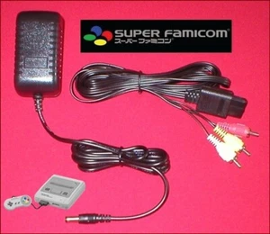 Adaptador de CA Cable de alimentación y cable AV para sistema japonés Nintendo SFC NUEVO - Imagen 1 de 3