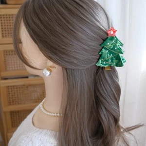 Christmas Series Acetic Acid Hair Claw Medium Size Gift Box Shark Clip - Picture 1 of 18