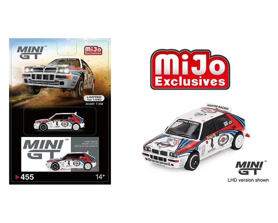 LANCIA DELTA INTEGRALE EVO #4 WINNER RALLY MONTECARLO 1992 1/64 MINI GT MGT00455
