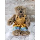 Vintage Ashton-Drake Bartholomew Handmade Bear In Yellow Overalls 12'
