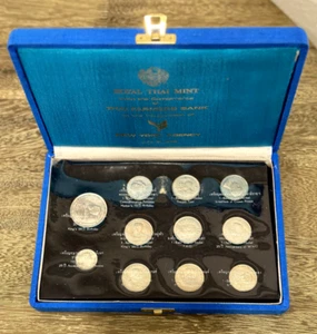 Thailand Commemorative 11 Coins Set 1961 to 1975 Silver and Copper-Nickel Coins - Picture 1 of 6