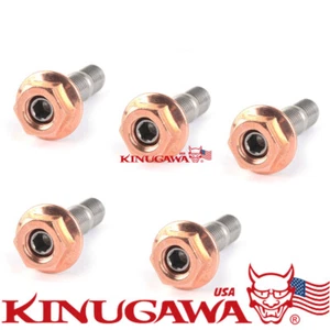 Kit turbo de acero inoxidable con tuercas de cobre con huevos M10x1.25 para EVO DSM TD05H SUBARU STI - Imagen 1 de 1
