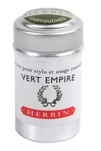 Cartucho de tinta para pluma estilográfica J. Herbin - Imperio verde (Imperio verde) - 6 cartuchos - Imagen 1 de 4