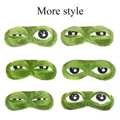 3D Frog Eye Mask Sleep Soft Padded Shade Cover Relax Blindfold Travel N * - Image 1 of 4