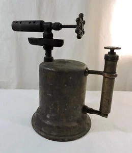 Antique Otto Bernz Brass Blow Torch Marked #57 For Restore - Picture 1 of 11