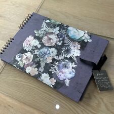 Paperchase Casebound Journal  Large Book Black Plain Pages BNWT 14” X 10”