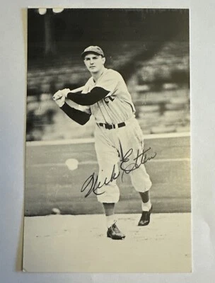 Nick Etten AUTOGRAPHED “3.5 x 5.5” Photo Philadelphia A’s New York Yankees D.’90 - Image 1 of 3