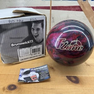 8 lb 4 oz  Polyester Bowling Ball Brunswick 2011 T ZONE MAGENTA SMOKE - Picture 1 of 12