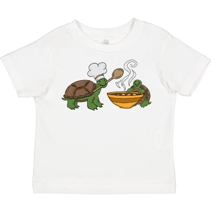 Inktastic Cute Turtle Chefs Making Soup Toddler T-Shirt Turtles Lover Chef Cook - Picture 1 of 9