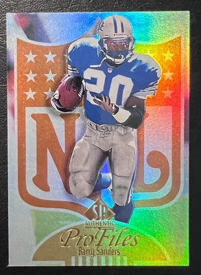 1997 SP Authentic ProFiles #P24 Barry Sanders Detroit Lions - NrMt+ - Image 1 of 2