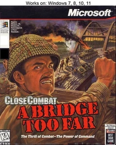 Close Combat: A Bridge Too Far PC Game 1997 Windows 10 11 - Picture 1 of 2